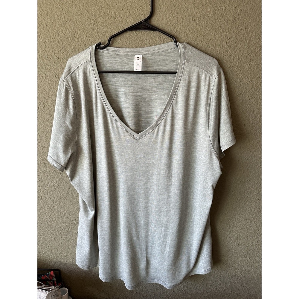 Yogalicious Women's XXL Sage Green 2XL Basic Workout T Shirt